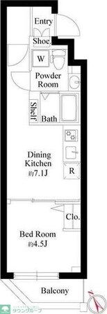 グランパセオ門前仲町の物件間取画像